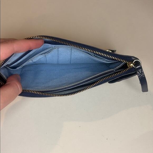 Lanvin blue long wallet leather and patent leather - Picture 7 of 7